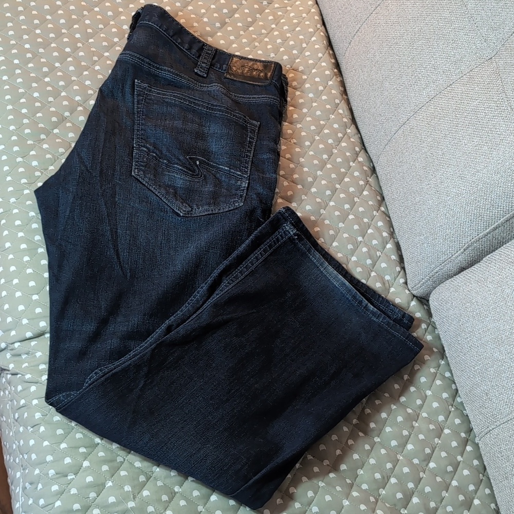 Silver Jeans Co.Mens Dark blue Wash Jeans .